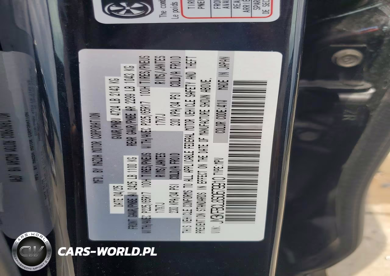 2025 Mazda Cx-5 Preferred VIN:JM3KFBCL8S0679910 - 13