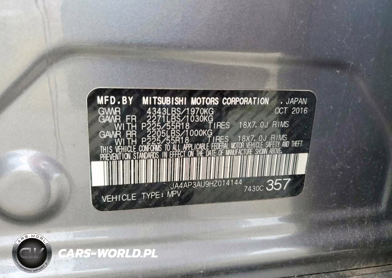 2017 Mitsubishi Outlander Sport Es VIN:JA4AP3AU9HZ014144 - 13