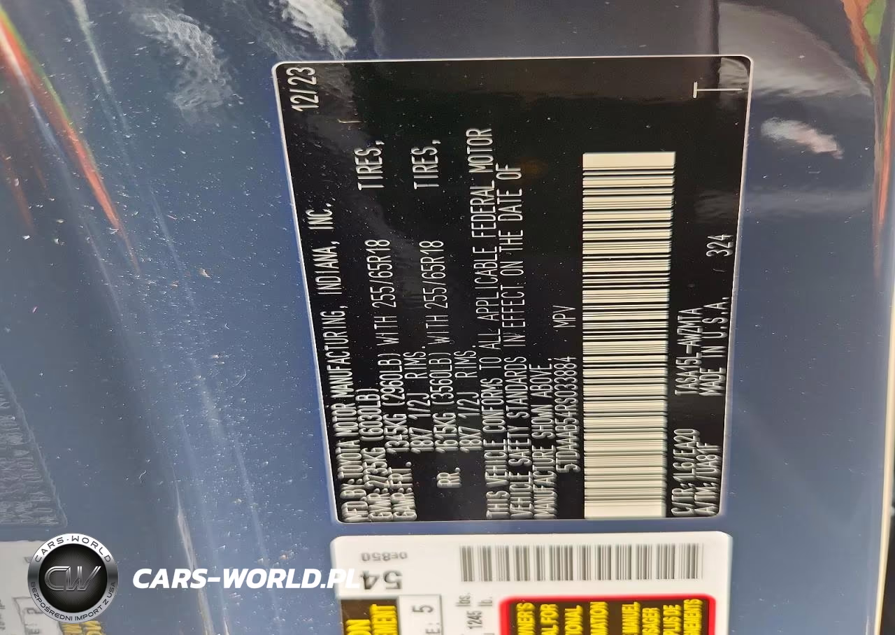 2024 Toyota Grand Highlander Xle VIN:5TDAAAB54RS033884 - 13