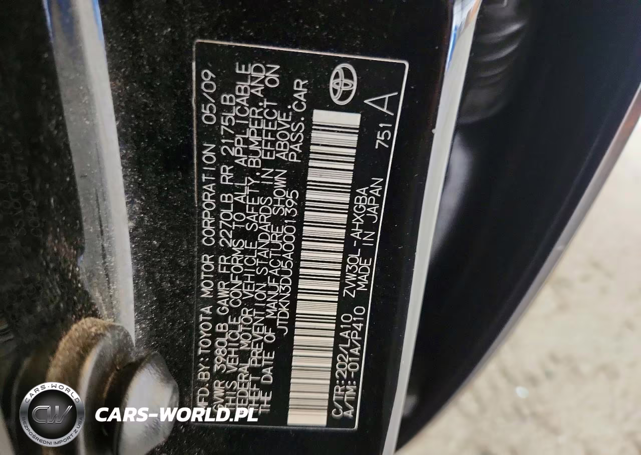 2010 Toyota Prius Iv VIN:JTDKN3DU5A0001395 - 12
