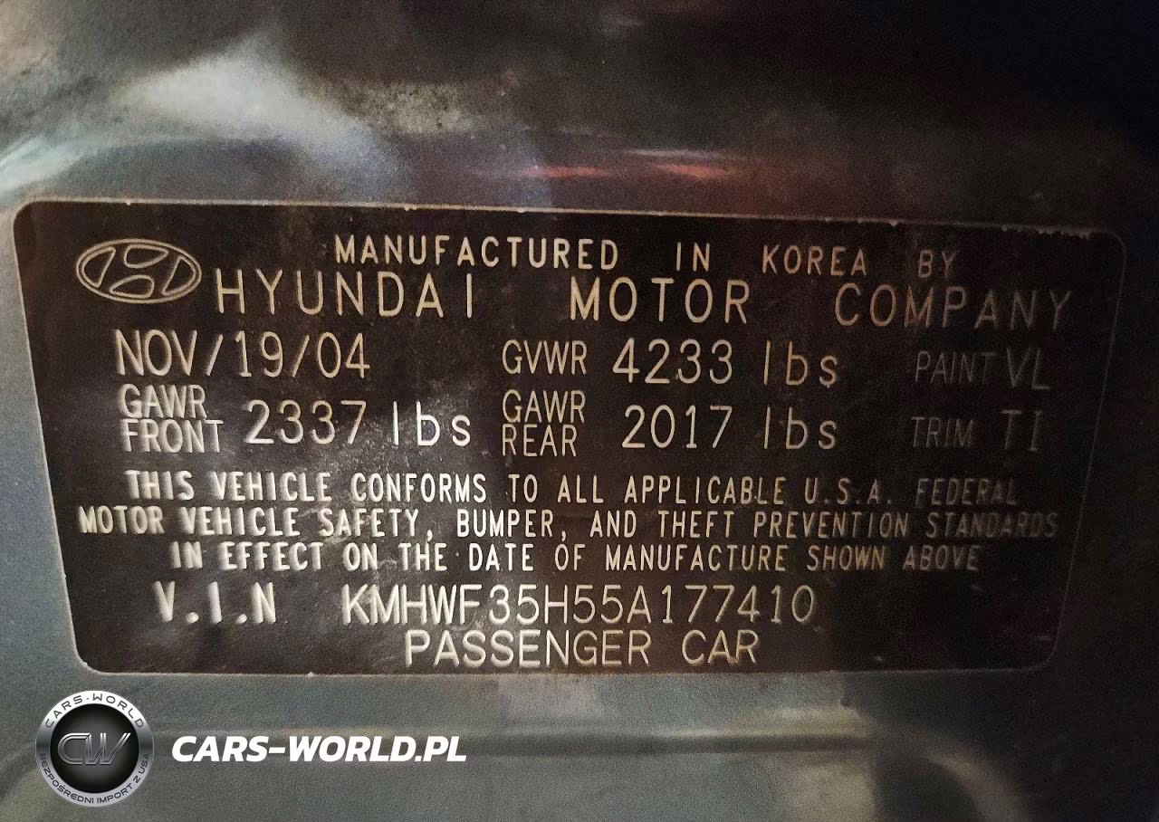 2005 Hyundai Sonata Gls VIN:KMHWF35H55A177410 - 12