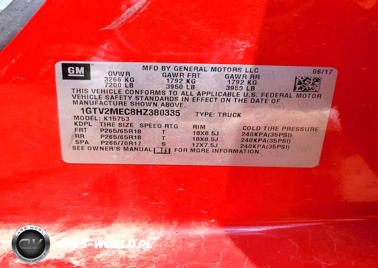 2017 GMC Sierra K1500 Sle VIN:1GTV2MEC8HZ380335 - 12