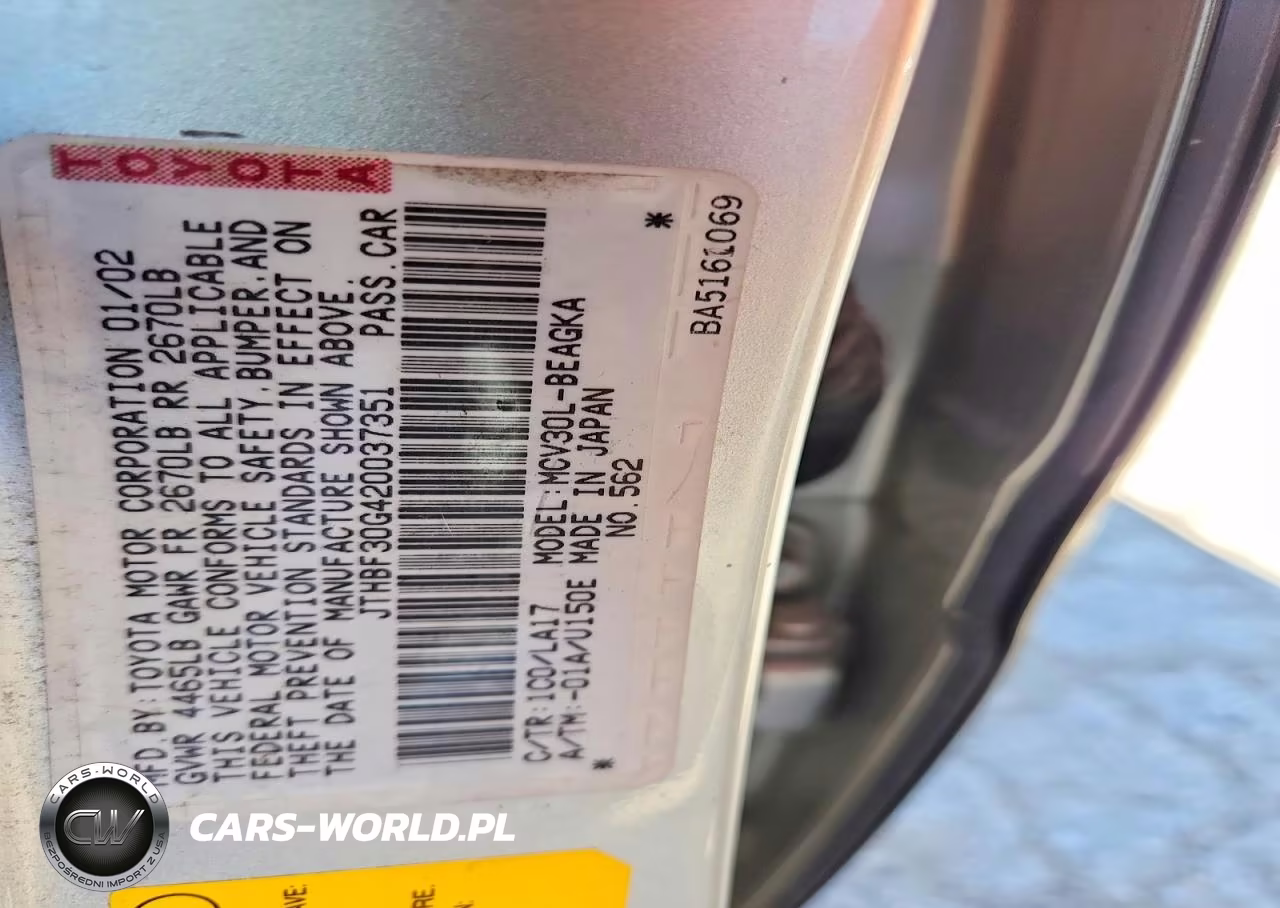 2002 Lexus Es 300 VIN:JTHBF30G420037351 - 12