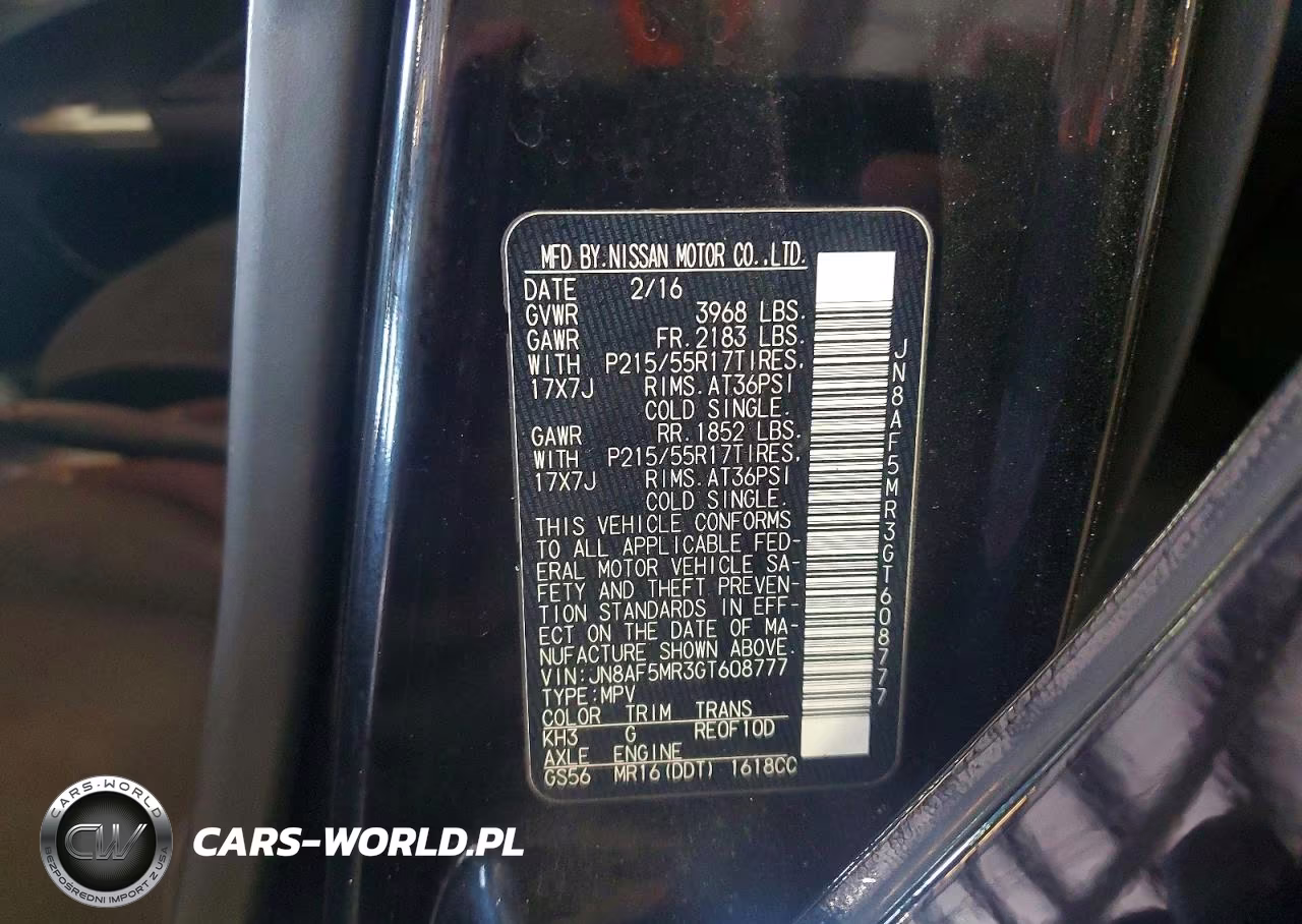 2016 Nissan Juke Sv VIN:JN8AF5MR3GT608777 - 12