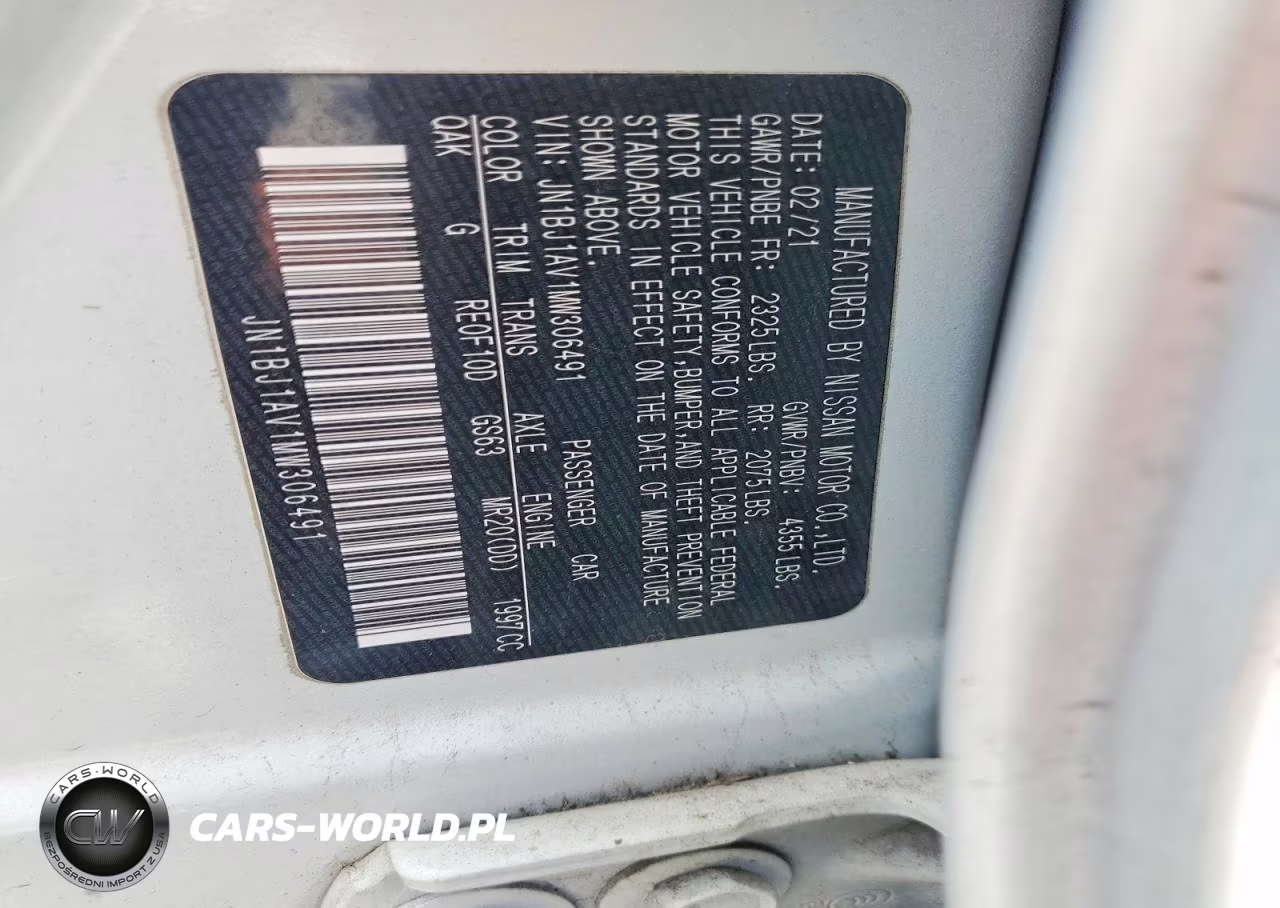 2021 Nissan Rogue Sport S VIN:JN1BJ1AV1MW306491 - 13