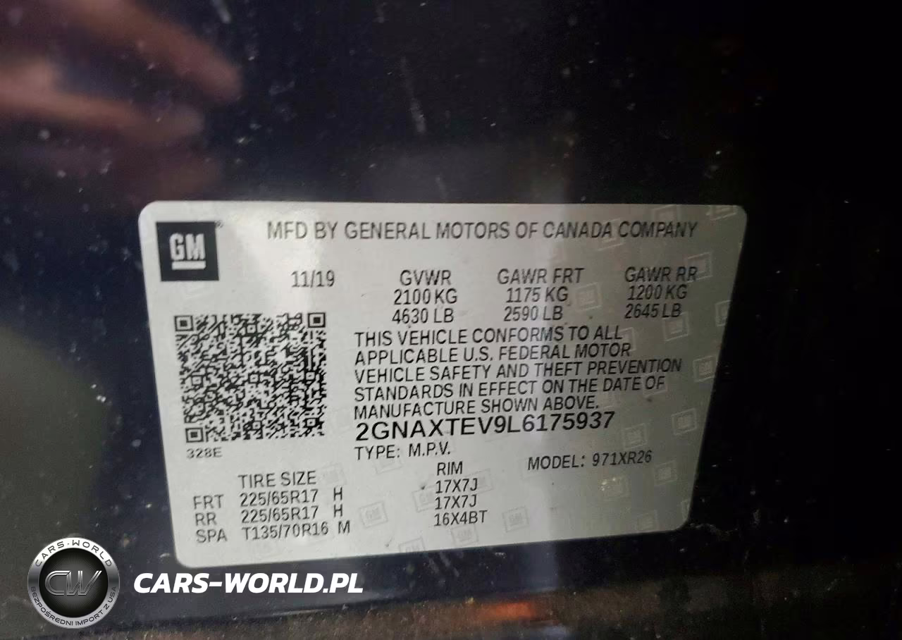2020 Chevrolet Equinox Lt VIN:2GNAXTEV9L6175937 - 12