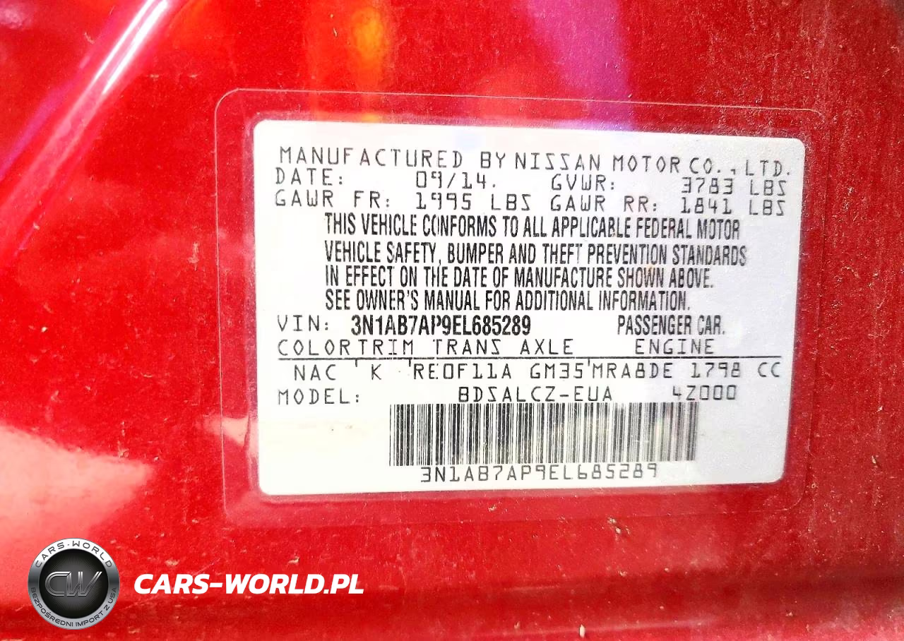 2014 Nissan Sentra S VIN:3N1AB7AP9EL685289 - 12