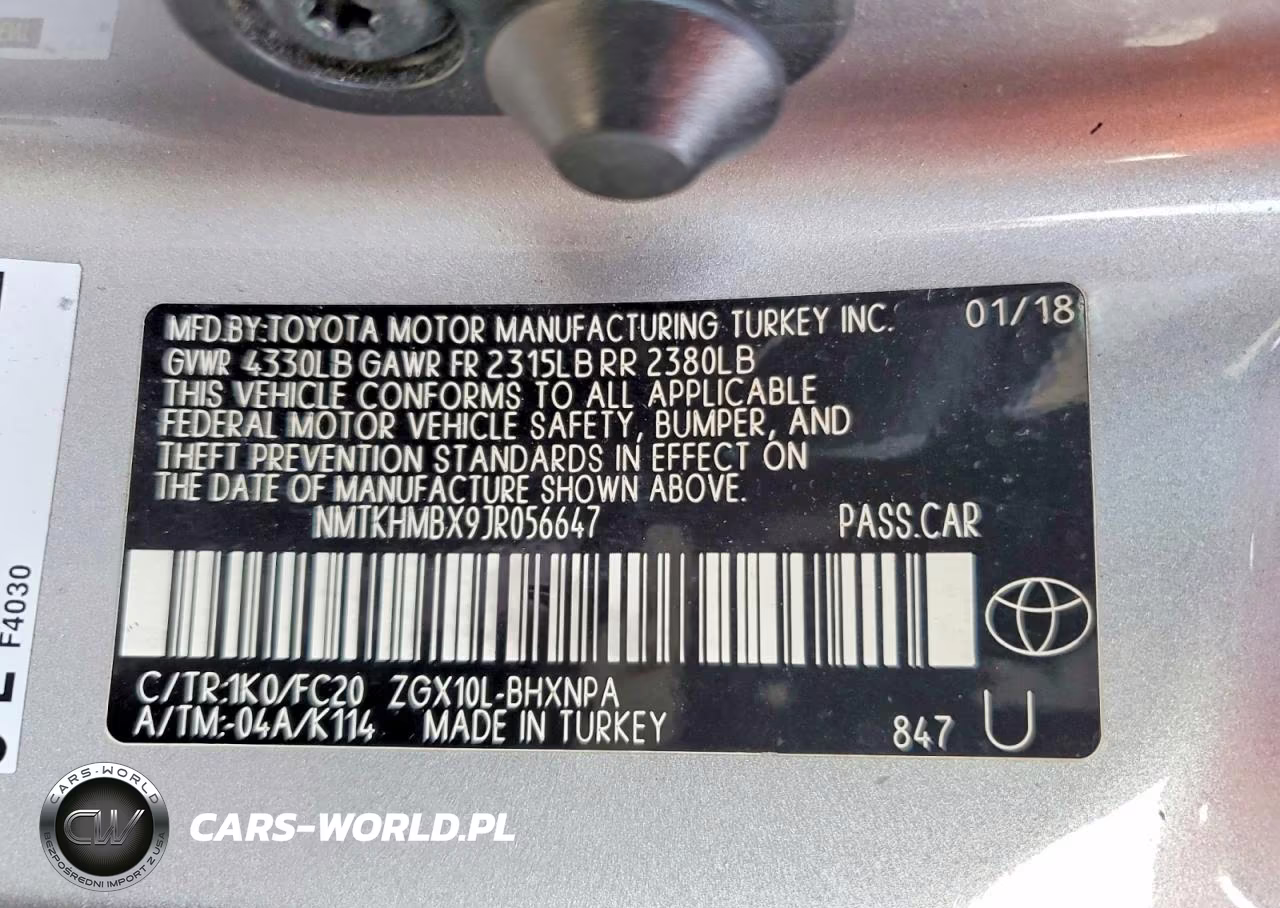2018 Toyota C-Hr Xle Premium VIN:NMTKHMBX9JR056647 - 13