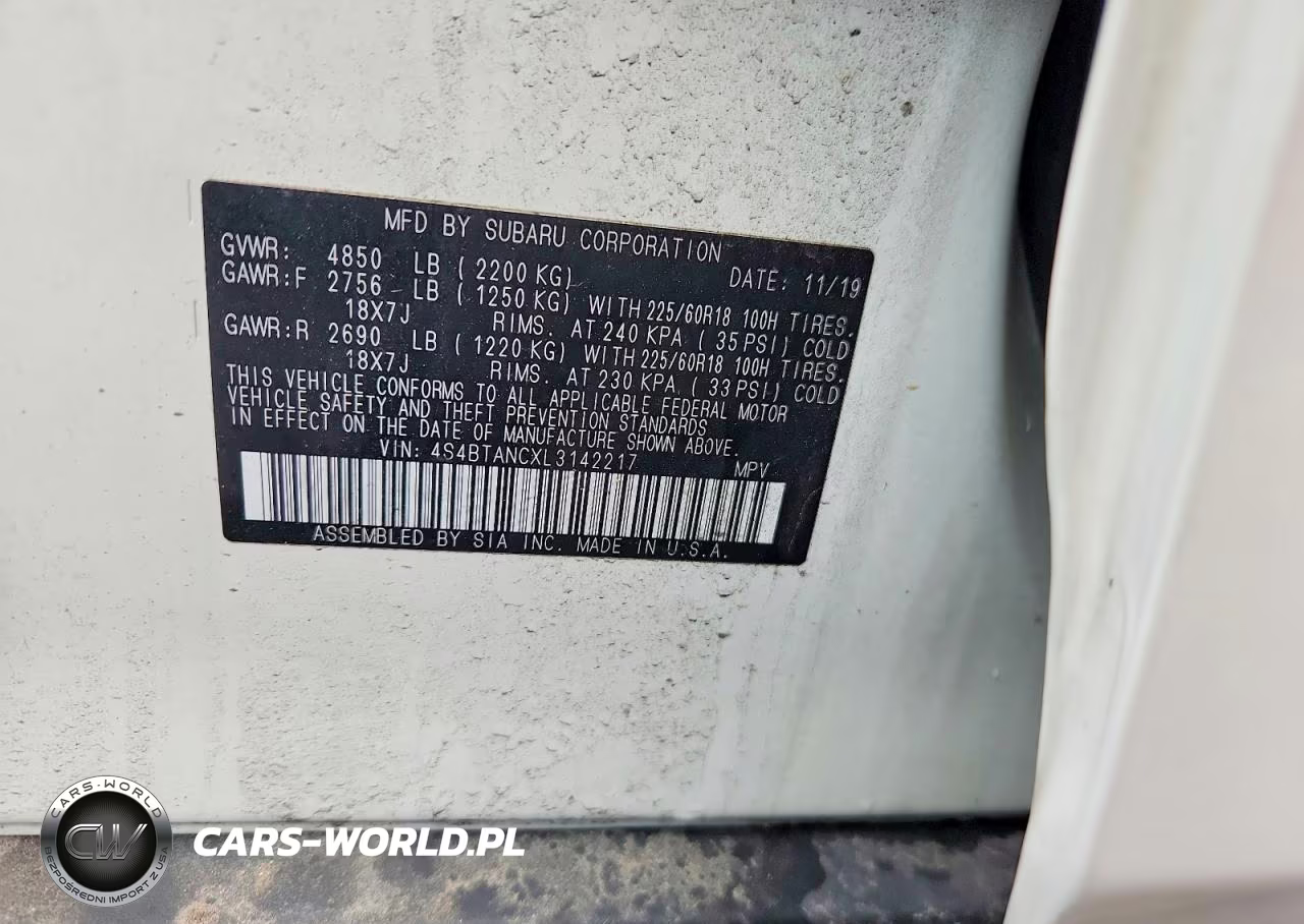 2020 Subaru Outback Limited VIN:4S4BTANCXL3142217 - 13