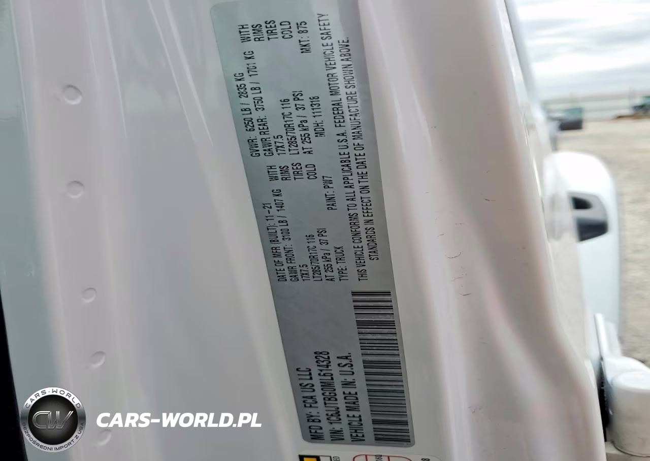 2021 Jeep Gladiator Rubicon VIN:1C6JJTBG0ML614328 - 12