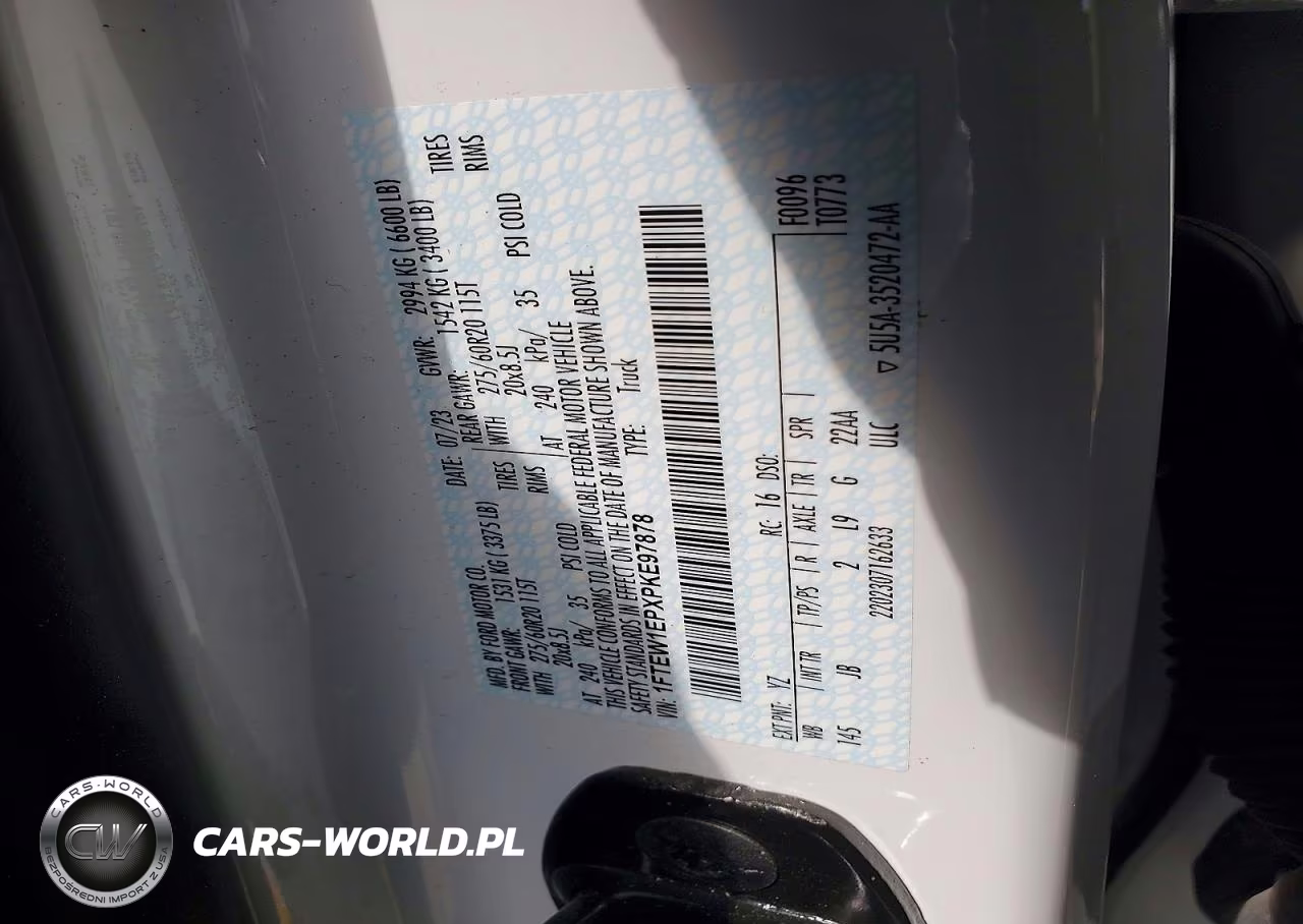 2023 Ford F150 Supercrew VIN:1FTEW1EPXPKE97878 - 12