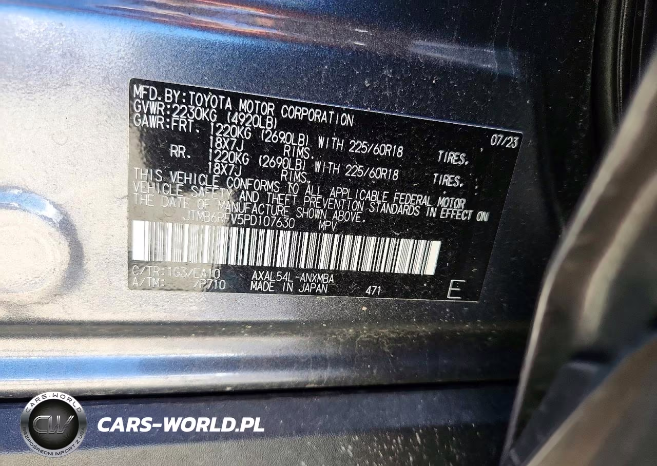 2023 Toyota Rav4 Xle Premium VIN:JTMB6RFV5PD107630 - 14