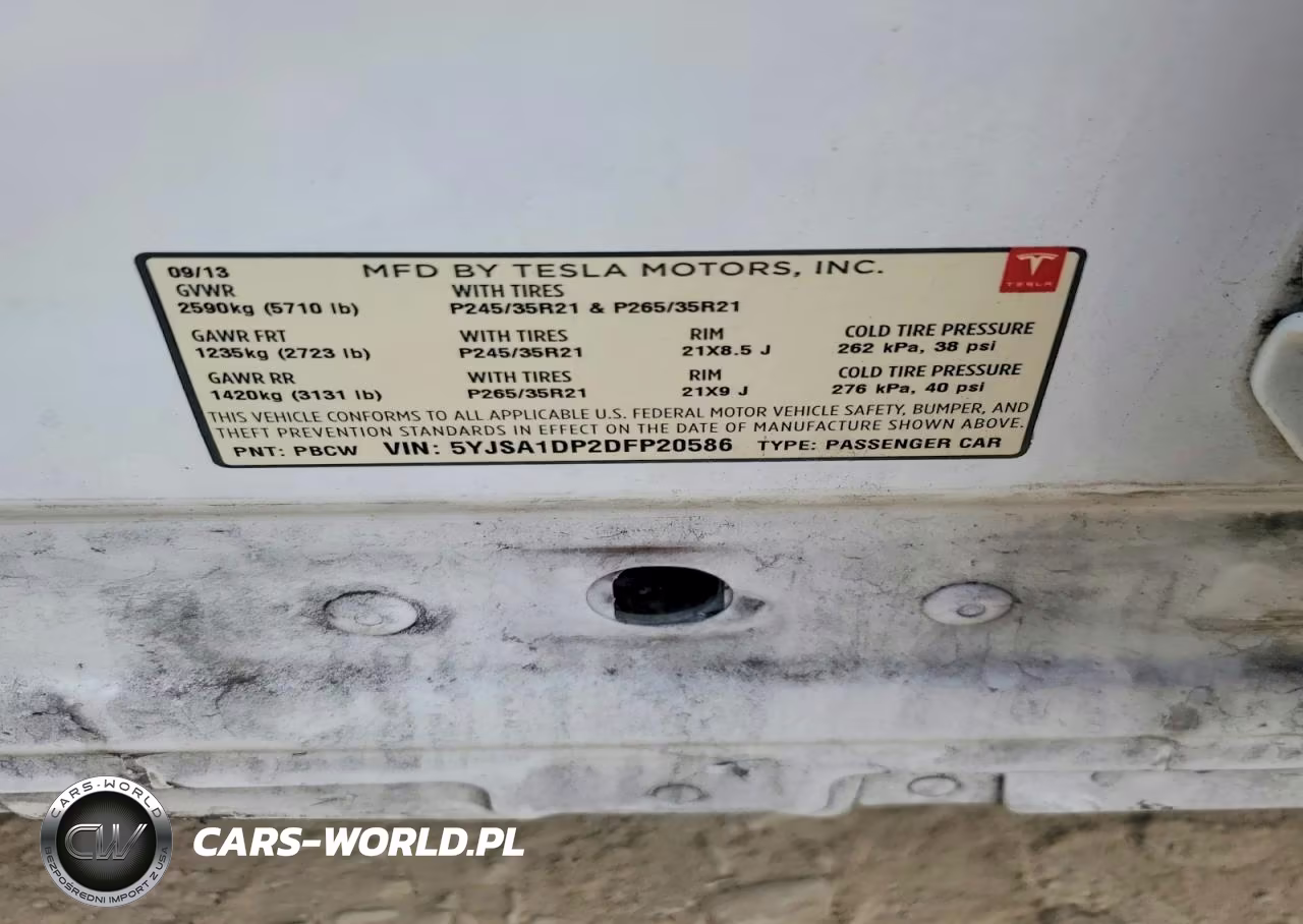 2013 Tesla Model S VIN:5YJSA1DP2DFP20586 - 13