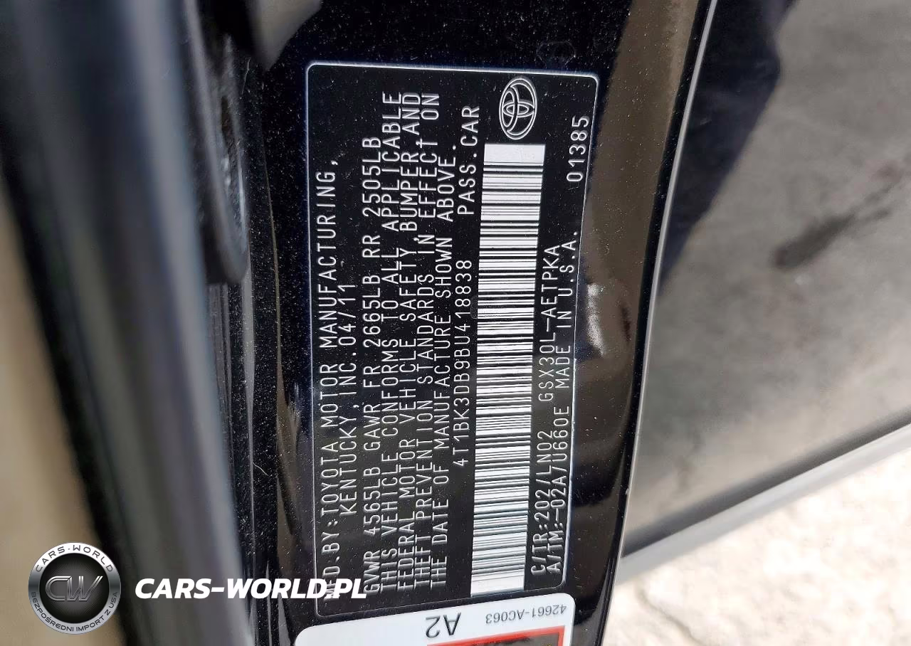 2011 Toyota Avalon Limited VIN:4T1BK3DB9BU418838 - 13