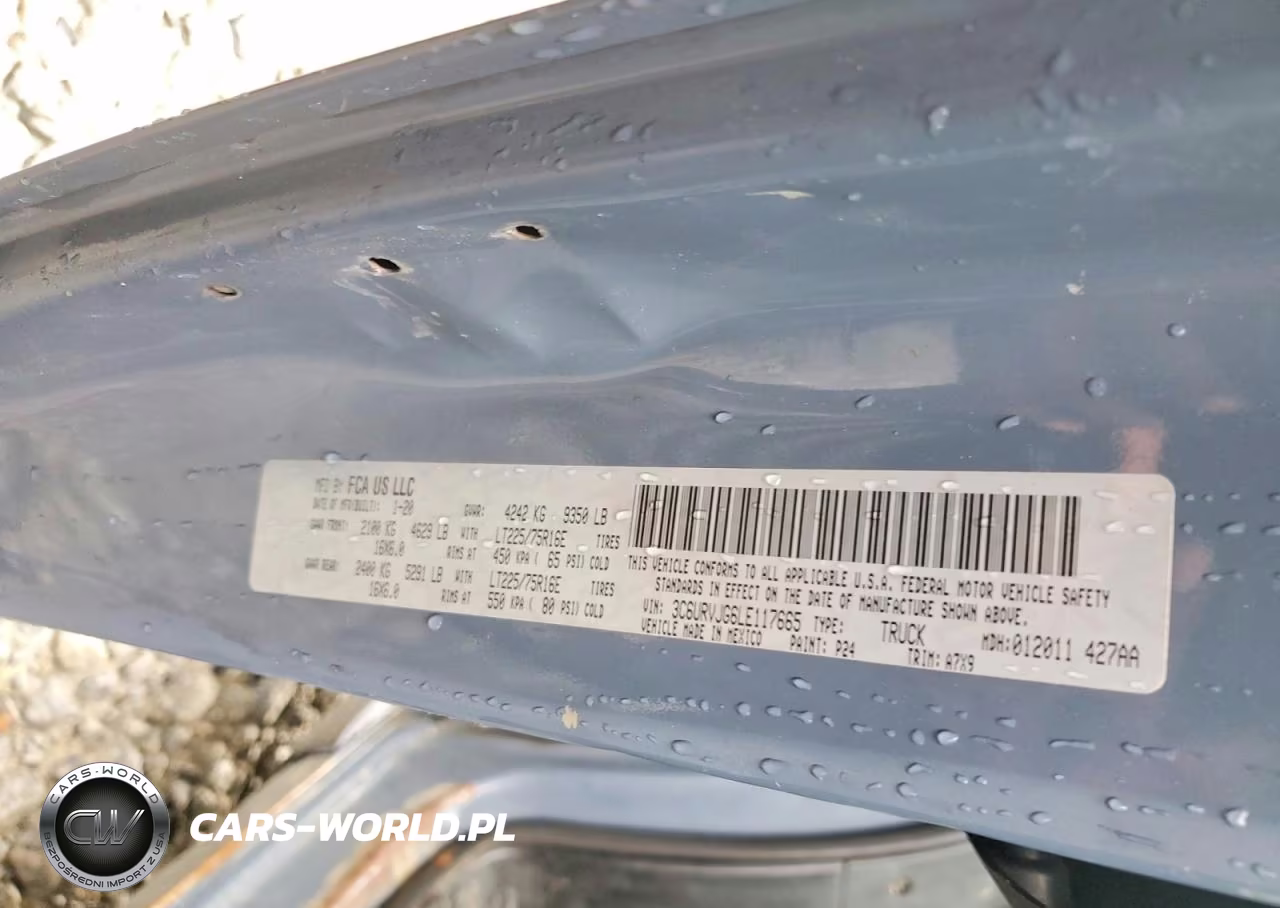 2020 Ram Promaster 3500 3500 High VIN:3C6URVJG6LE117665 - 12