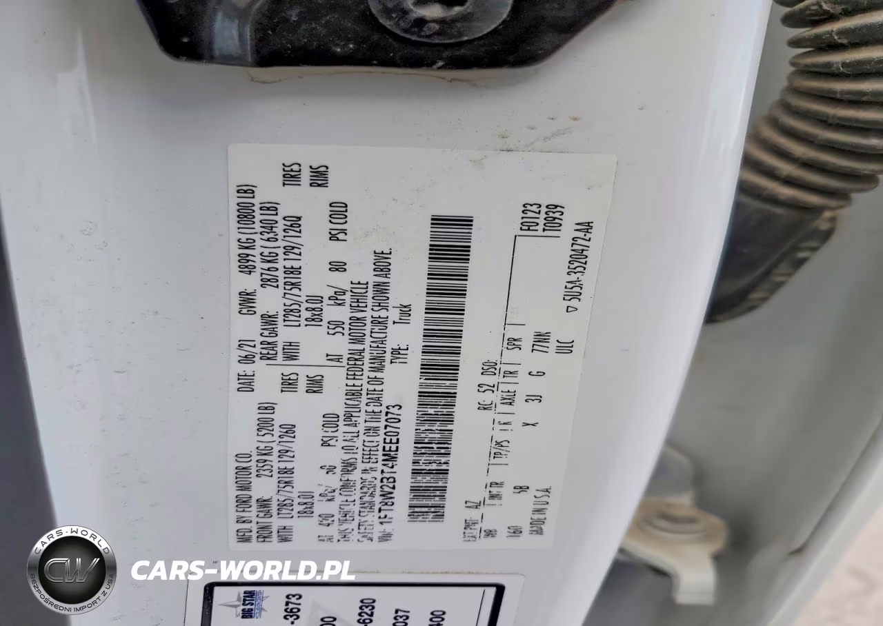 2021 Ford F250 Super Duty VIN:1FT8W2BT4MEE07073 - 12