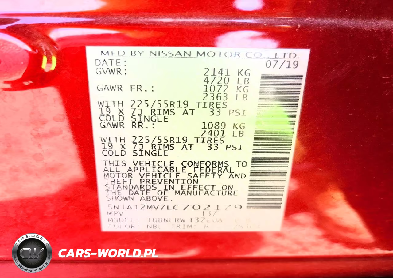 2020 Nissan Rogue Sl VIN:5N1AT2MV7LC702179 - 13