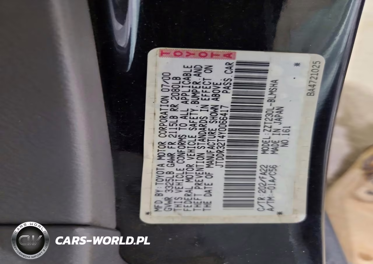 2000 Toyota Celica Gt VIN:JTDDR32T4Y0066417 - 12