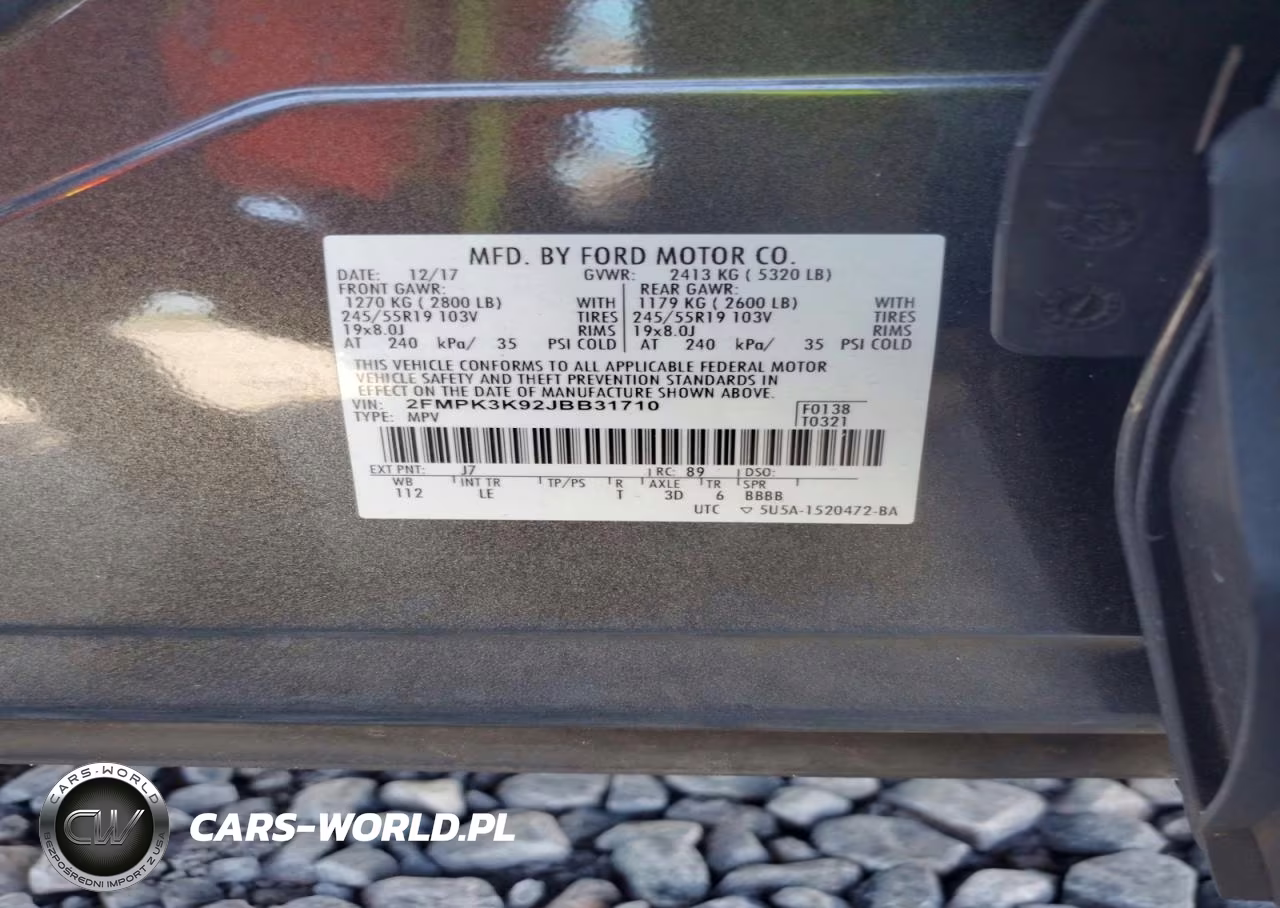 2018 Ford Edge Titanium VIN:2FMPK3K92JBB31710 - 14