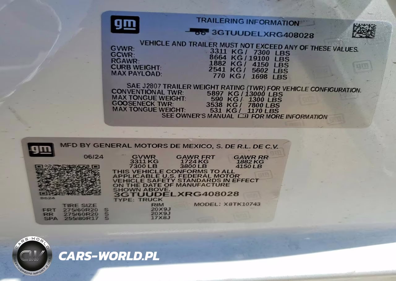 2024 GMC Sierra K1500 Slt VIN:3GTUUDELXRG408028 - 12