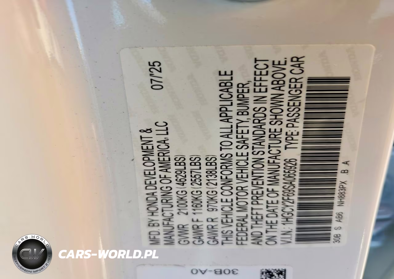 2025 Honda Accord Hybrid Exl VIN:1HGCY2F69SA065926 - 12