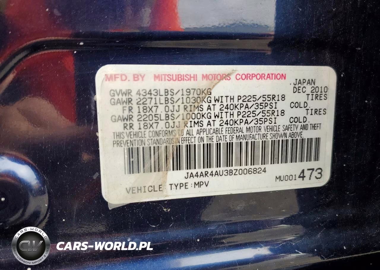 2011 Mitsubishi Outlander Sport Se VIN:JA4AR4AU3BZ006824 - 13