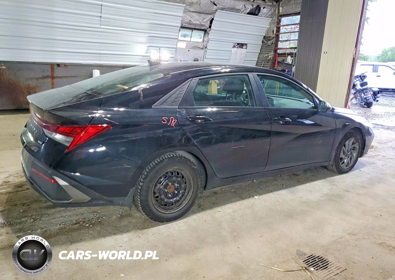 2025 Hyundai Elantra Hybrid Blue VIN:KMHLM4DJ1SU161816 - 3