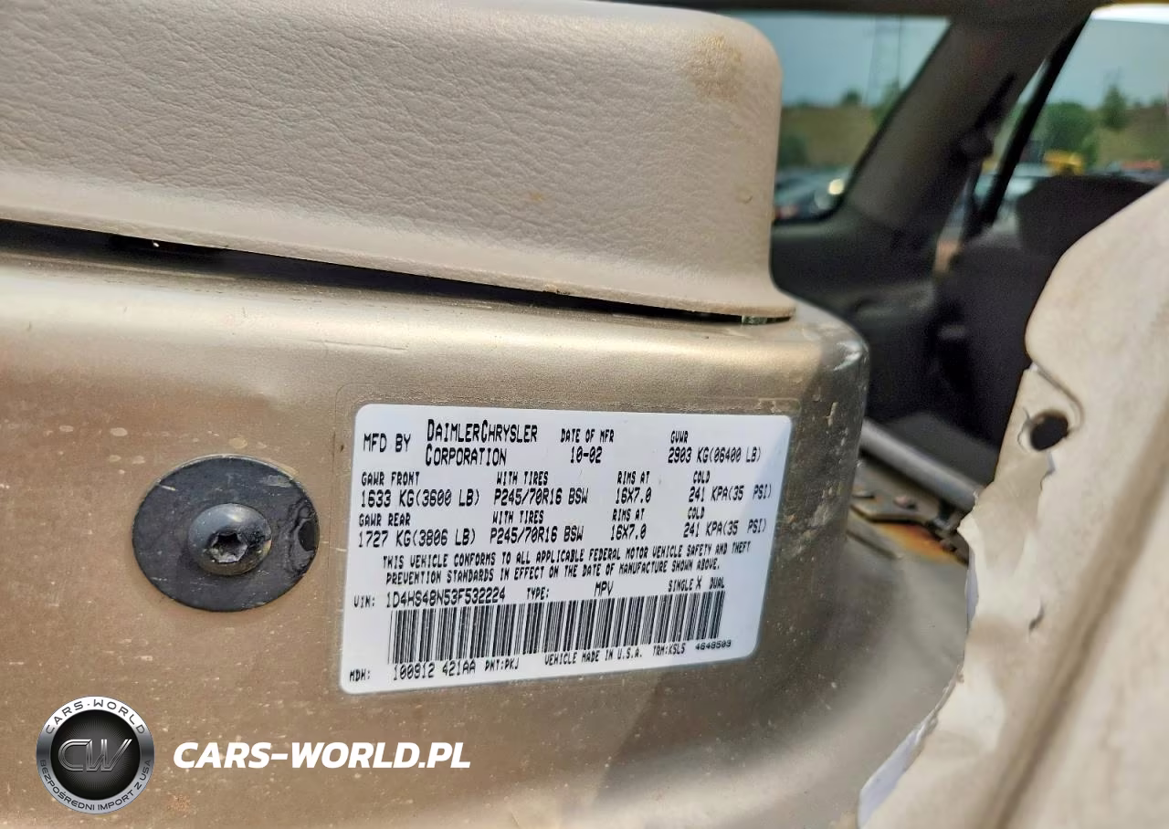 2003 Dodge Durango Slt VIN:1D4HS48N53F532224 - 13