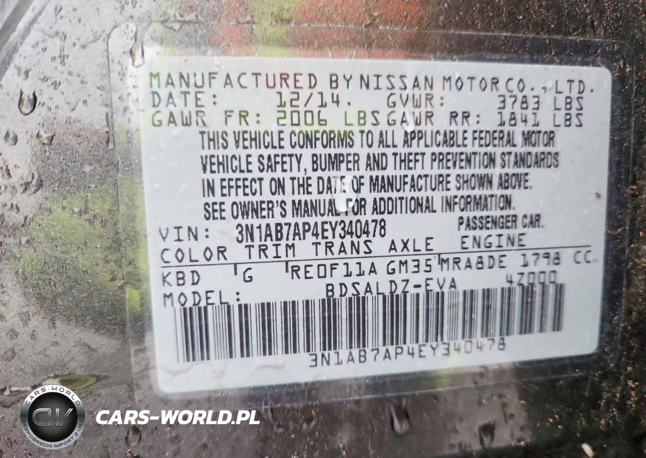 2014 Nissan Sentra Sv VIN:3N1AB7AP4EY340478 - 12