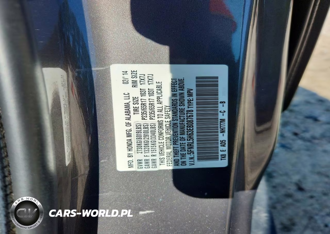 2014 Honda Odyssey Exl VIN:5FNRL5H63EB087678 - 12