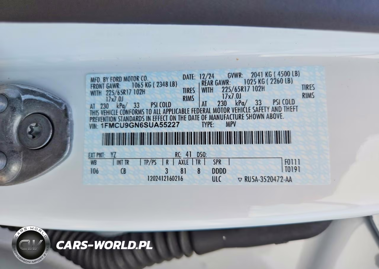 2025 Ford Escape Active VIN:1FMCU9GN6SUA55227 - 13
