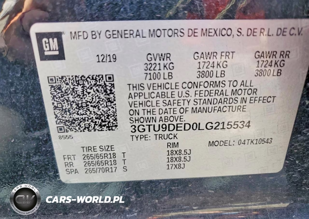 2020 GMC Sierra K1500 Slt VIN:3GTU9DED0LG215534 - 13