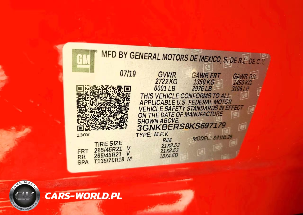2019 Chevrolet Blazer Rs VIN:3GNKBERS8KS697179 - 13