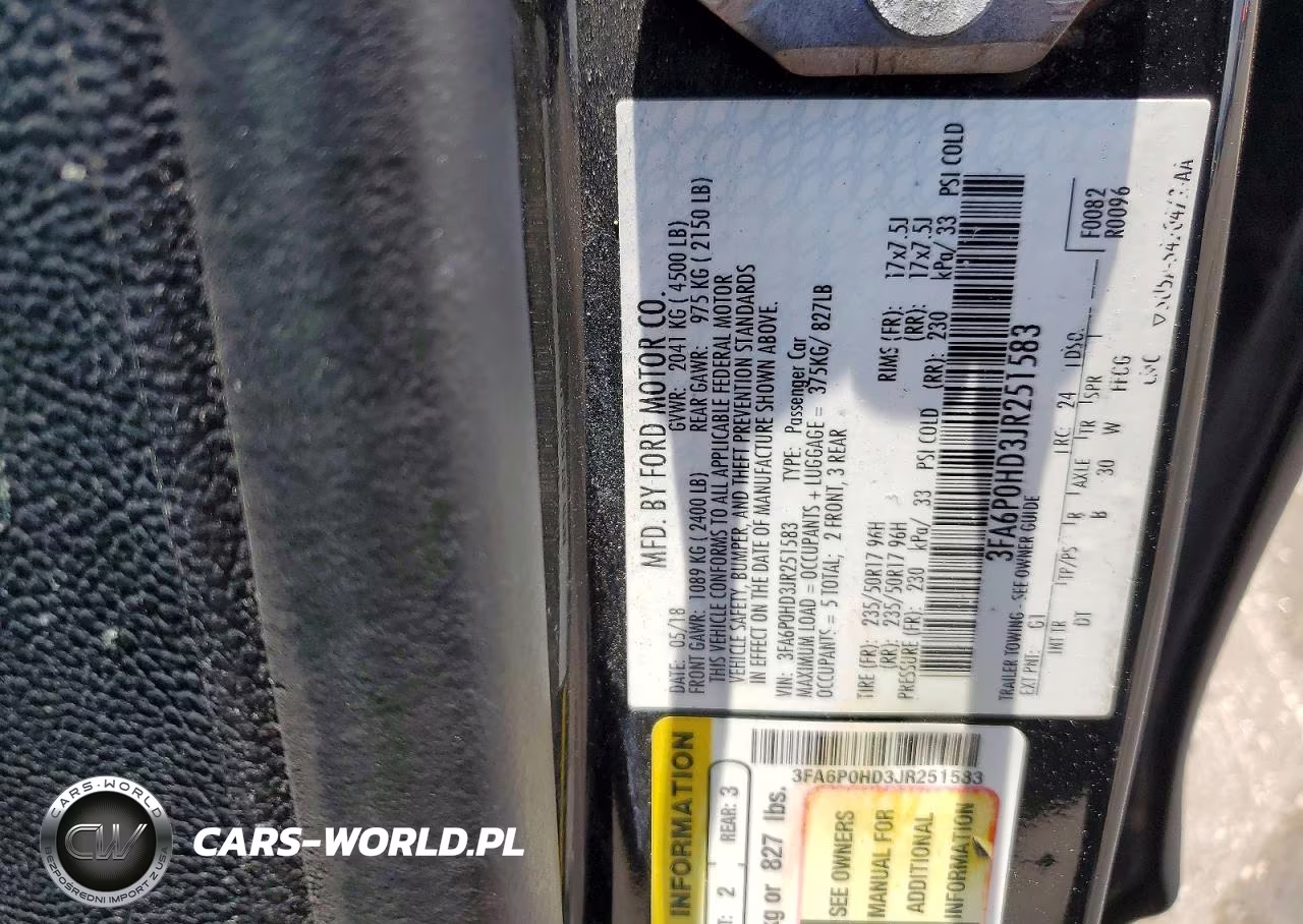 2018 Ford Fusion Se VIN:3FA6P0HD3JR251583 - 12
