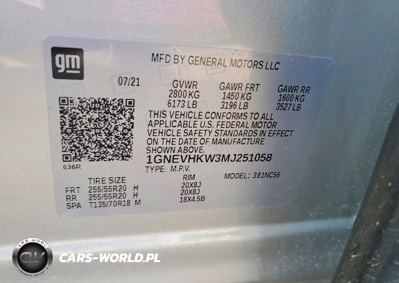 2021 Chevrolet Traverse Lt VIN:1GNEVHKW3MJ251058 - 14