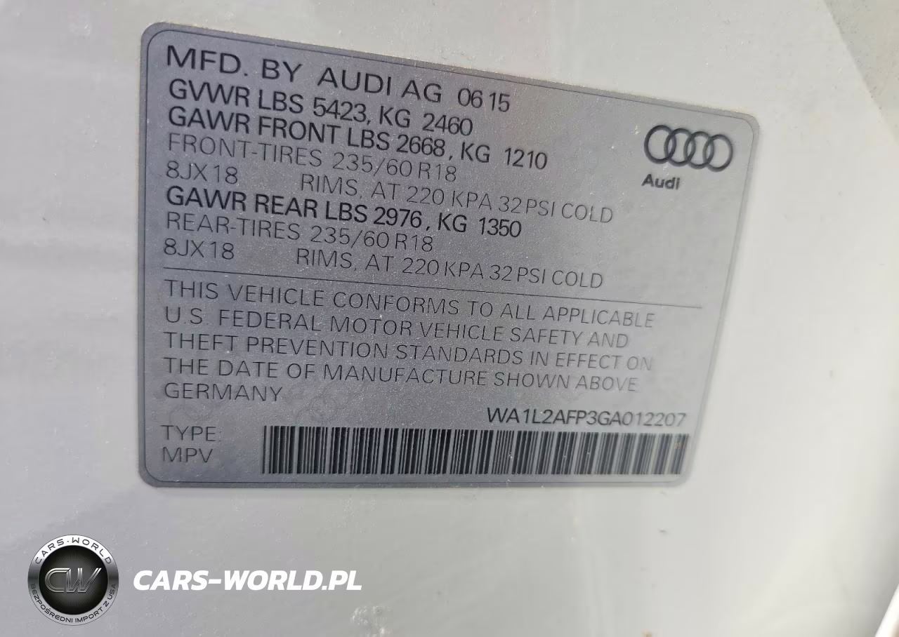 2016 Audi Q5 Premium Plus VIN:WA1L2AFP3GA012207 - 13