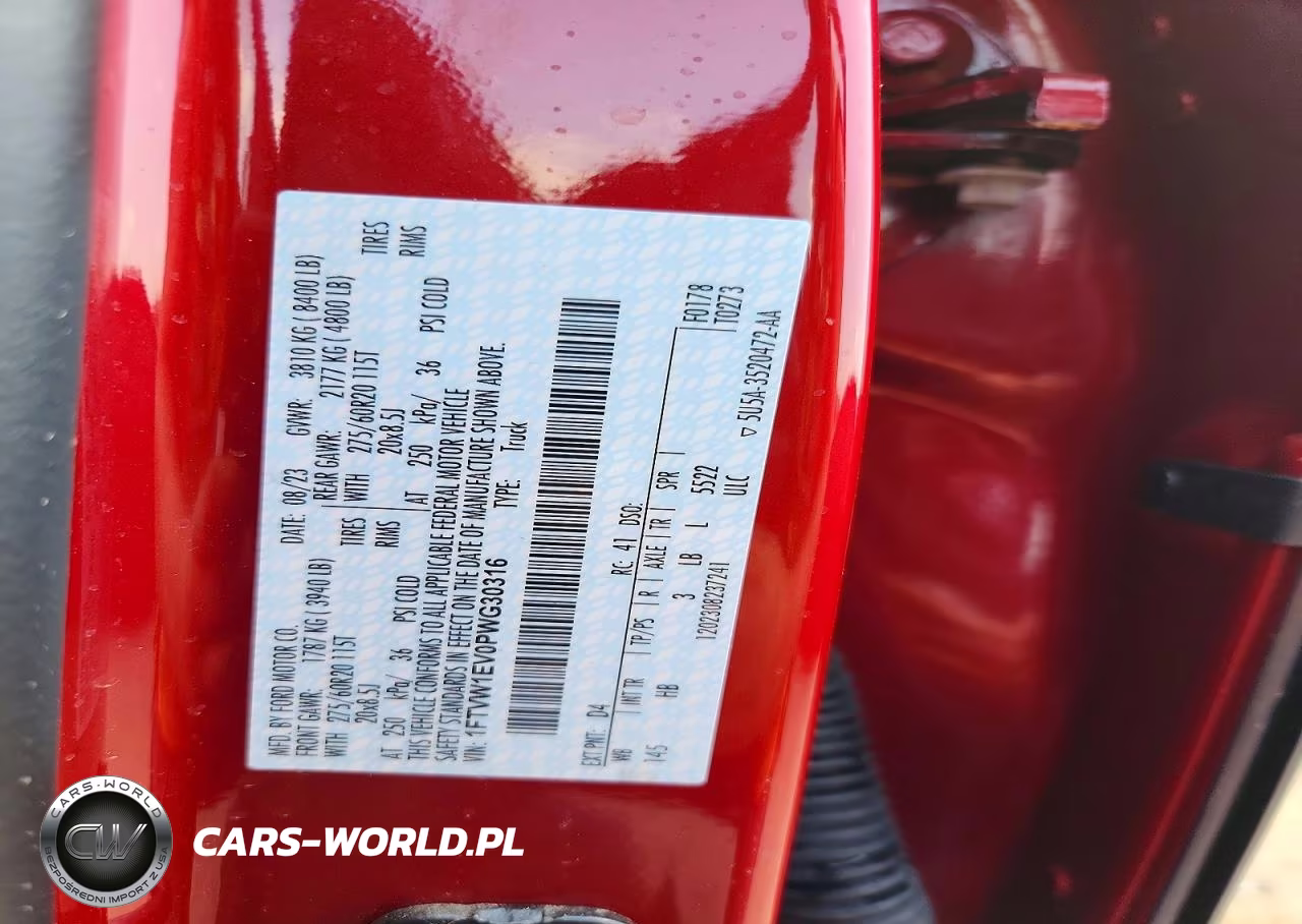 2023 Ford F150 VIN:1FTVW1EV0PWG30316 - 13