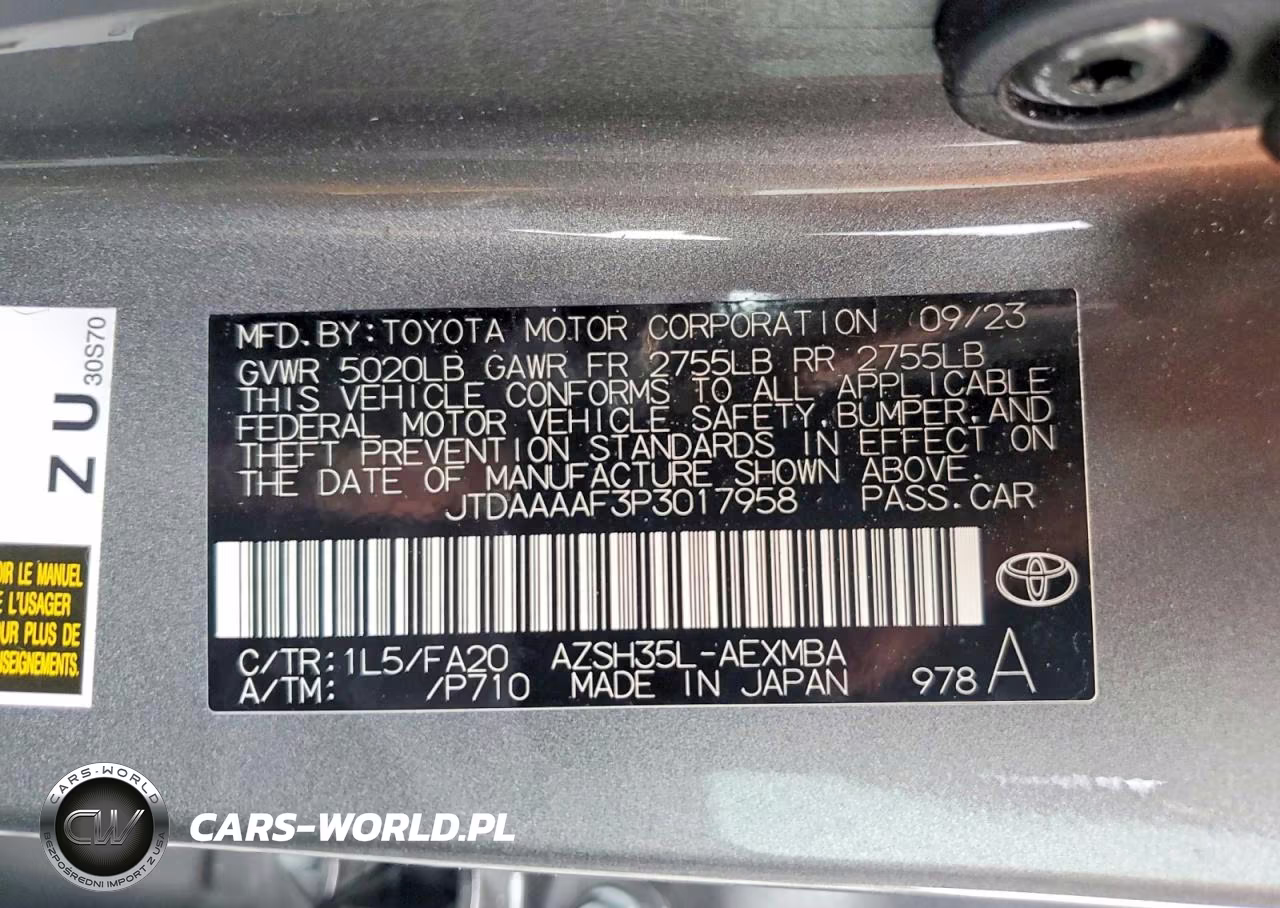 2023 Toyota Crown Xle VIN:JTDAAAAF3P3017958 - 12