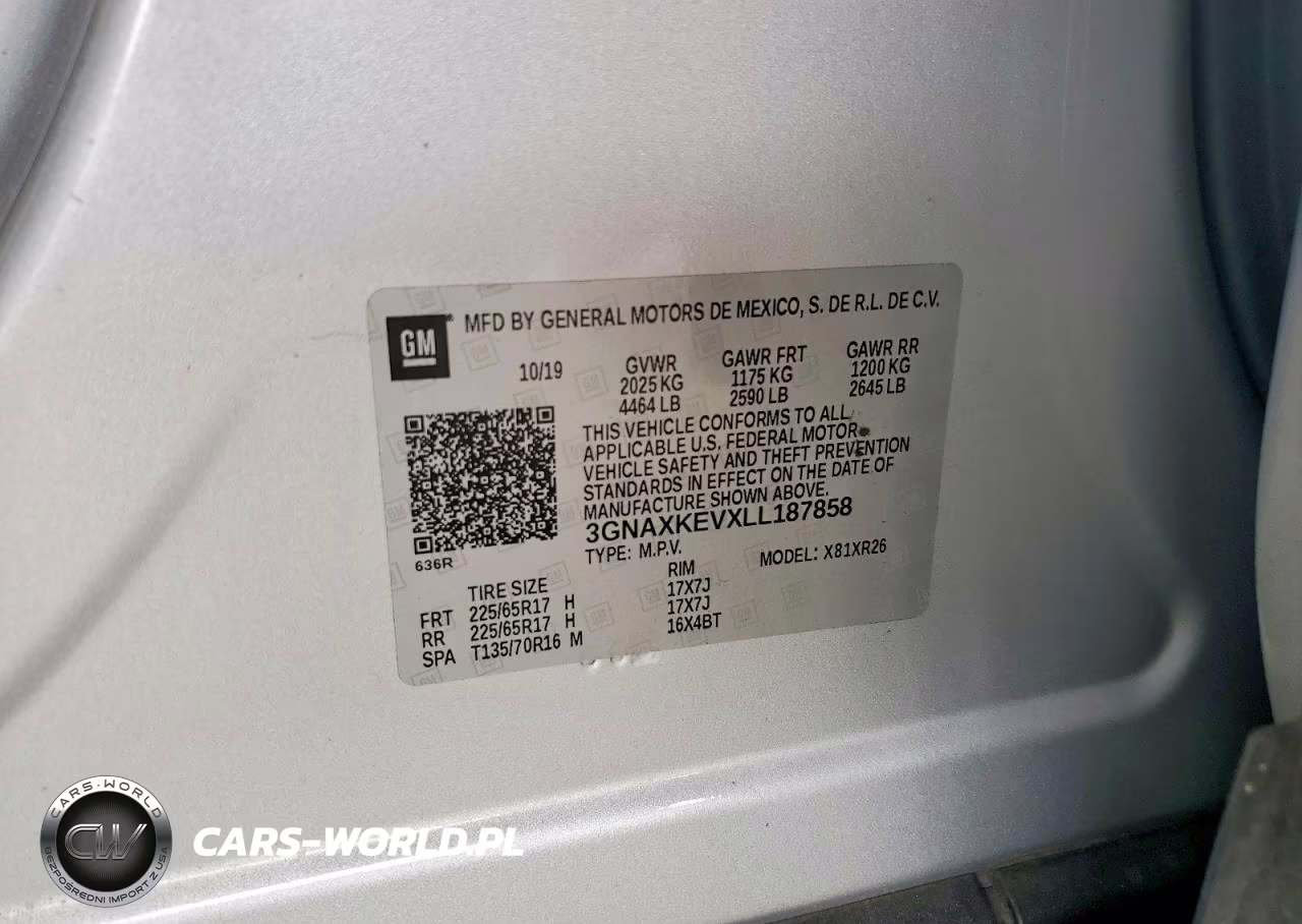 2020 Chevrolet Equinox Lt VIN:3GNAXKEVXLL187858 - 12