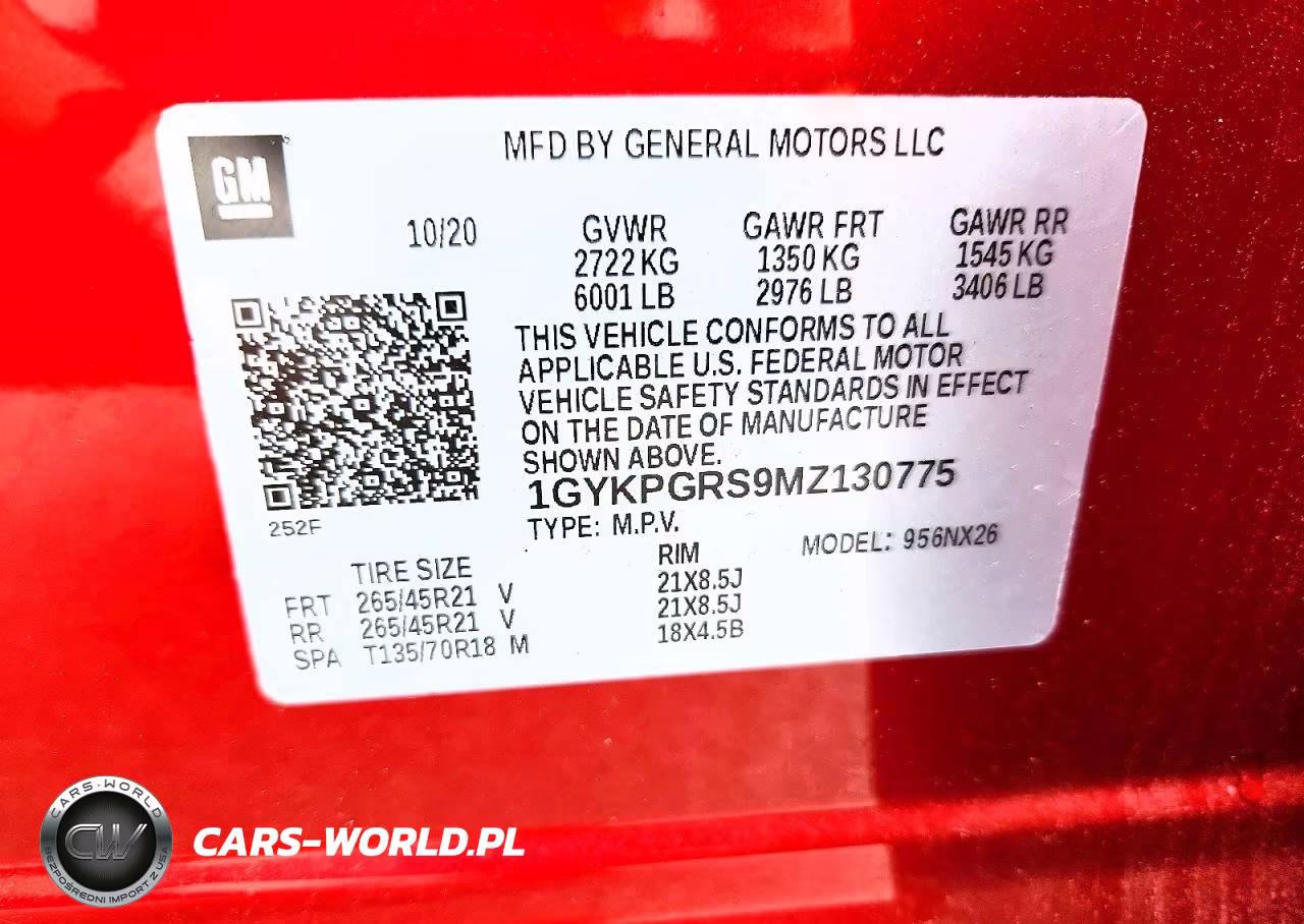 2021 Cadillac Xt6 Sport VIN:1GYKPGRS9MZ130775 - 13