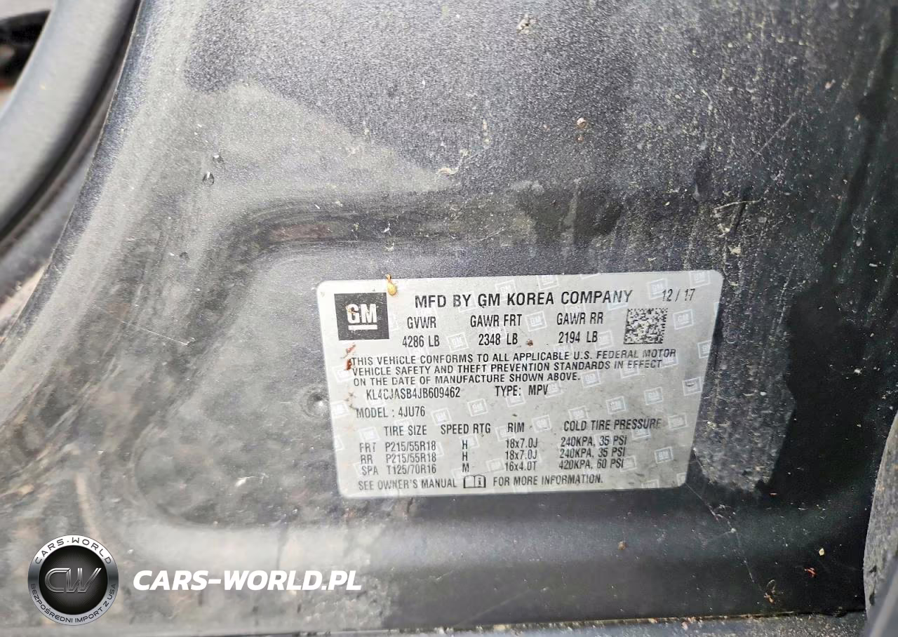 2018 Buick Encore Preferred VIN:KL4CJASB4JB609462 - 12