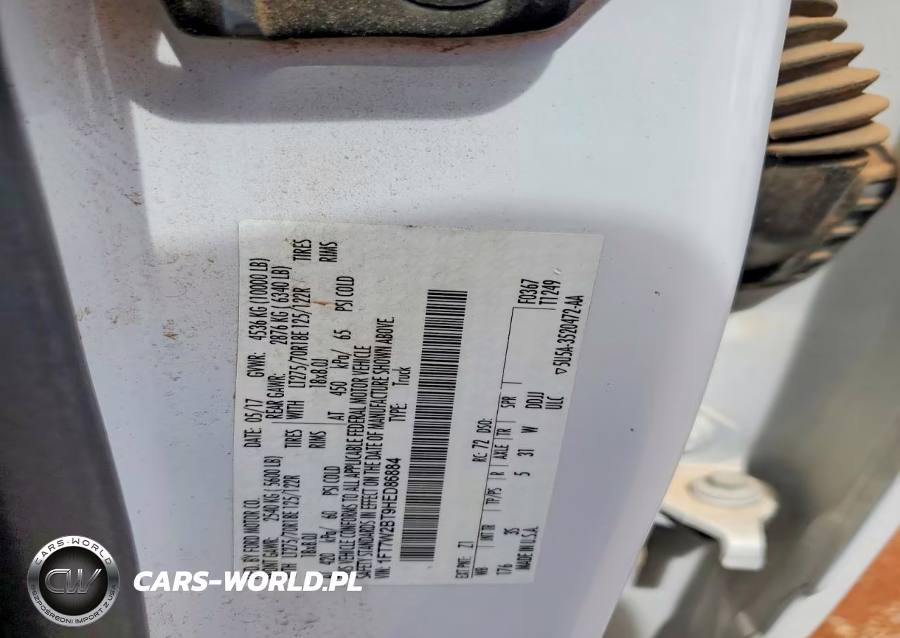 2017 Ford F250 Super Duty VIN:1FT7W2BT9HED86884 - 13