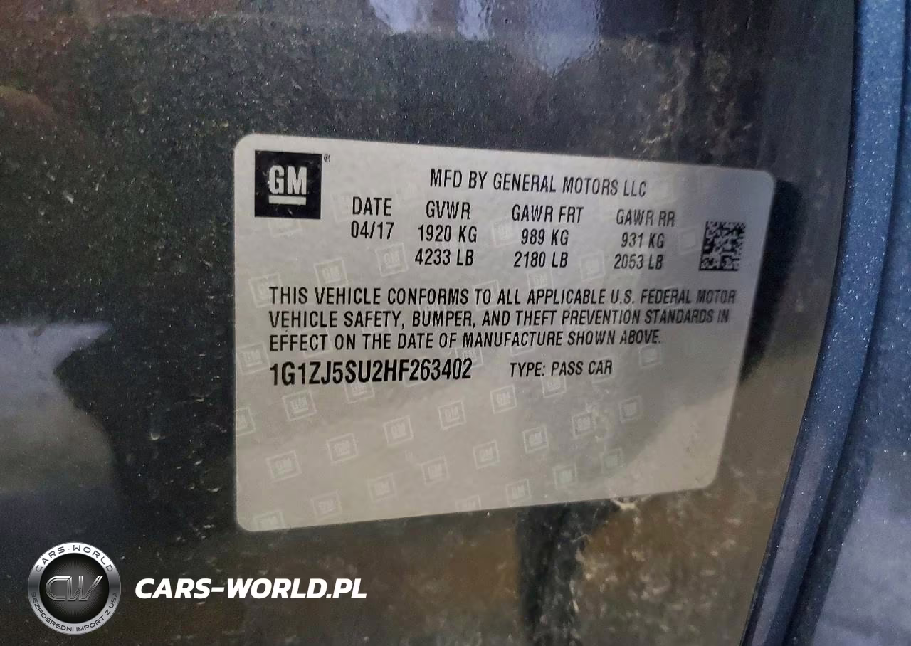 2017 Chevrolet Malibu Hybrid VIN:1G1ZJ5SU2HF263402 - 12