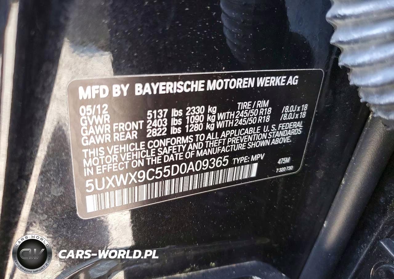 2013 BMW X3 xDrive28I VIN:5UXWX9C55D0A09365 - 13