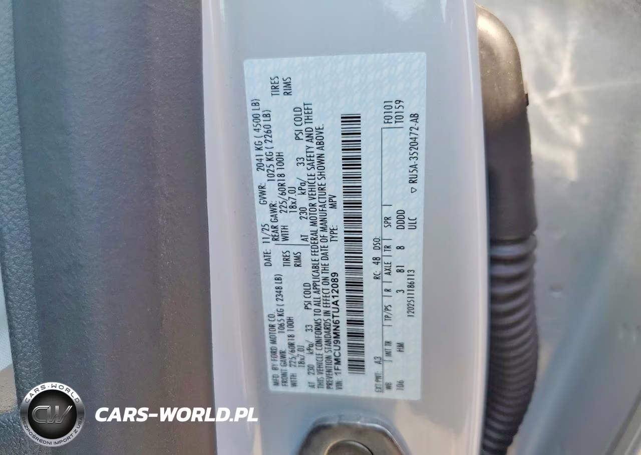 2026 Ford Escape St Line VIN:1FMCU9MN6TUA12089 - 13