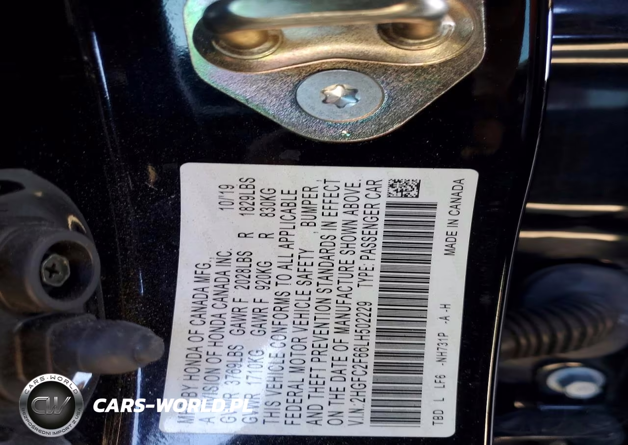 2020 Honda Civic Lx VIN:2HGFC2F66LH502229 - 13