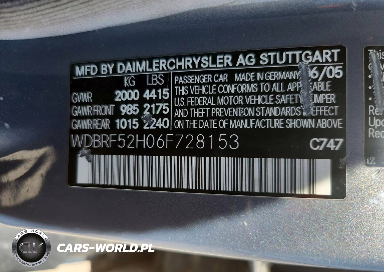 2006 Mercedes-Benz C 230 VIN:WDBRF52H06F728153 - 12