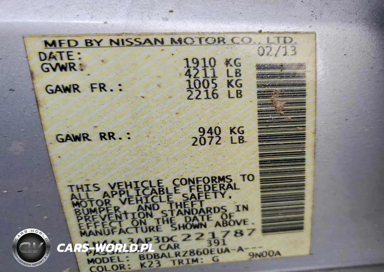 2013 Nissan Altima 2.5 VIN:1N4AL3AP3DC221787 - 13