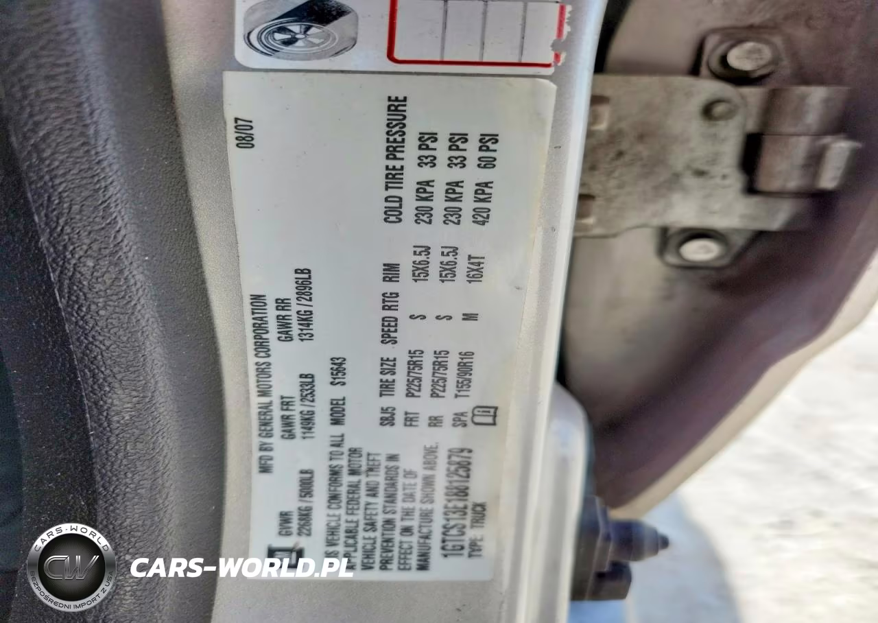 2008 GMC Canyon VIN:1GTCS13E188125879 - 12