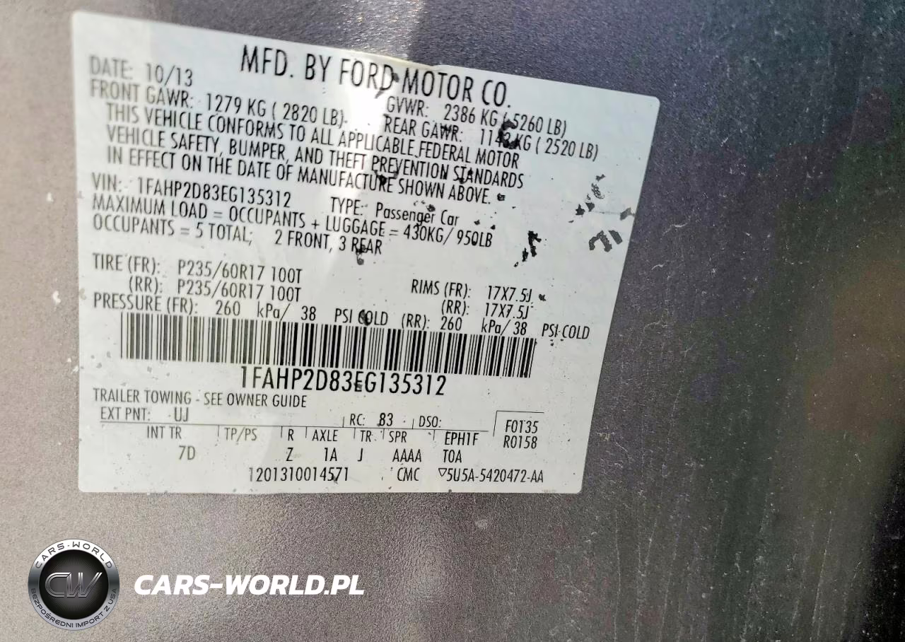 2014 Ford Taurus Se VIN:1FAHP2D83EG135312 - 13
